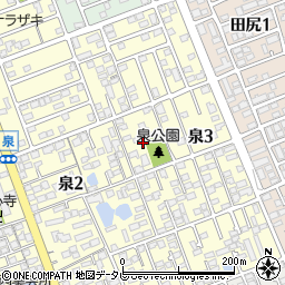 福岡県福岡市西区泉3丁目8周辺の地図