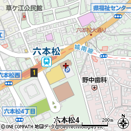 株式会社和光薬品　和光六本松青陵薬局周辺の地図