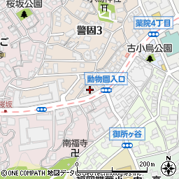 福岡県福岡市中央区警固3丁目4周辺の地図