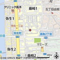 福岡県福岡市早良区藤崎周辺の地図