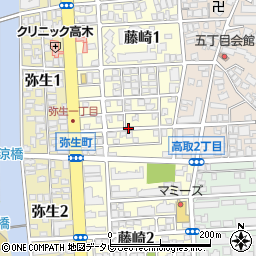 福岡県福岡市早良区藤崎周辺の地図