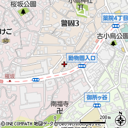 福岡県福岡市中央区警固3丁目5-20周辺の地図