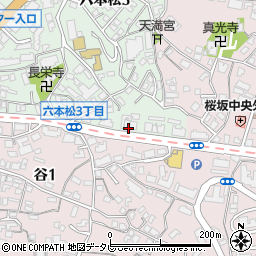 福岡県福岡市中央区六本松3丁目1-53周辺の地図