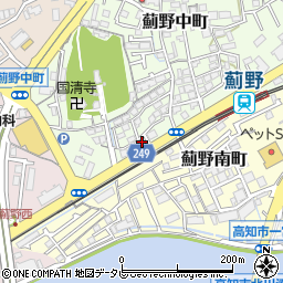 株式会社ジャスト・ワーク　高知周辺の地図