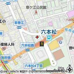 中央警察署六本松交番周辺の地図