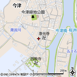 大分県中津市今津554-1周辺の地図