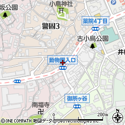 福岡県福岡市中央区警固3丁目3-12周辺の地図