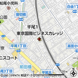 クラーク記念国際高等学校福岡中央キャンパス周辺の地図