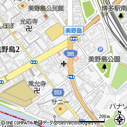 サイクルショップ・カイト　美野島店周辺の地図