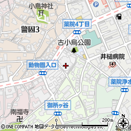 福岡斎場周辺の地図