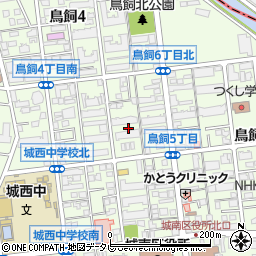 福岡県福岡市城南区鳥飼6丁目周辺の地図