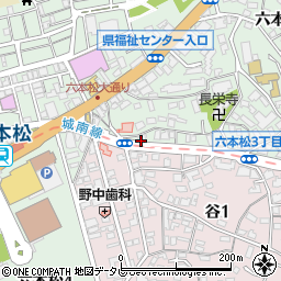 九州言語教育学院周辺の地図