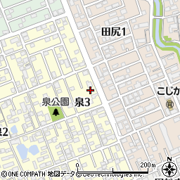 福岡県福岡市西区泉3丁目11周辺の地図