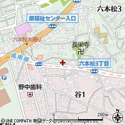 ニチイケアセンター六本松周辺の地図