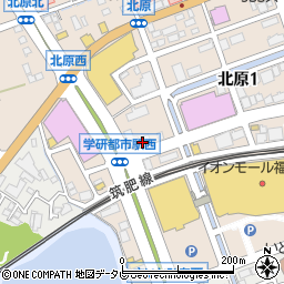 セブンイレブン九大学研都市駅前店周辺の地図