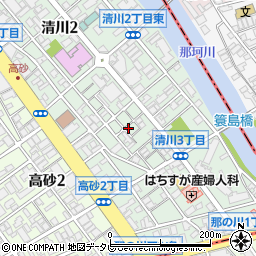 リパーク清川３丁目第５駐車場周辺の地図