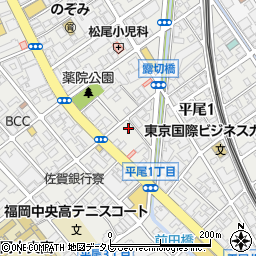 二〇加屋長介 薬院本店周辺の地図