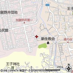 西秦泉寺作倍谷公園周辺の地図
