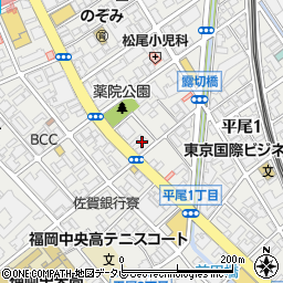 シャトレ薬院周辺の地図