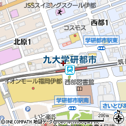 九大学研都市駅周辺の地図