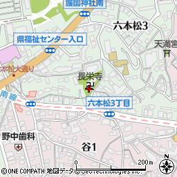 長栄寺周辺の地図