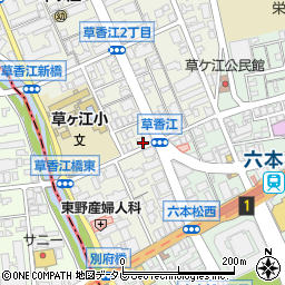 シャトレ草香江周辺の地図