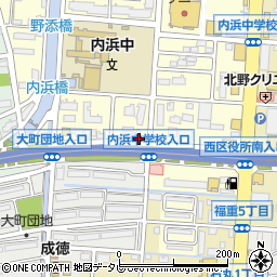 福岡都市高速道路１号線周辺の地図
