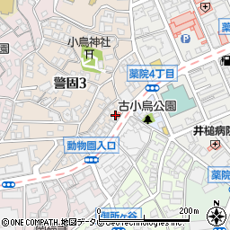 福岡県福岡市中央区警固3丁目3-2周辺の地図