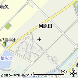 福岡県豊前市河原田周辺の地図
