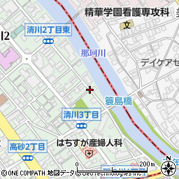 タワー不動産清川パーキング周辺の地図