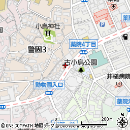 福岡県福岡市中央区警固3丁目3-1周辺の地図