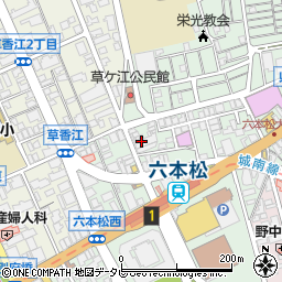 六本松ビル周辺の地図