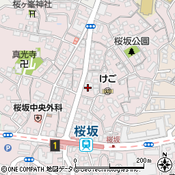 ネズバン桜坂周辺の地図