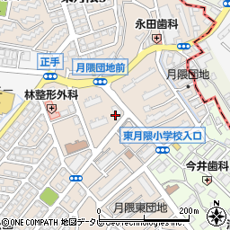 福岡市立東月隈公民館周辺の地図