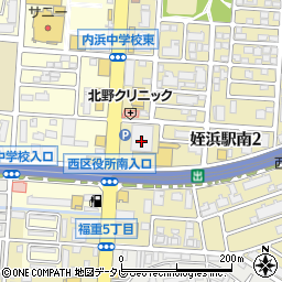 姪浜会館周辺の地図