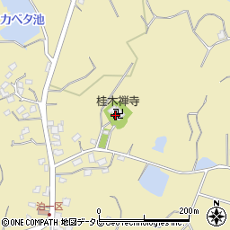 桂木禅寺周辺の地図