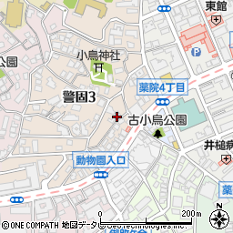 福岡県福岡市中央区警固3丁目2-3周辺の地図