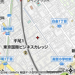 福岡県福岡市中央区大宮1丁目周辺の地図