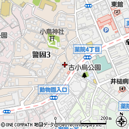 福岡県福岡市中央区警固3丁目2-1周辺の地図
