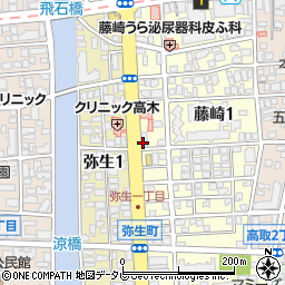 株式会社日本楽芸社　藤崎センター周辺の地図