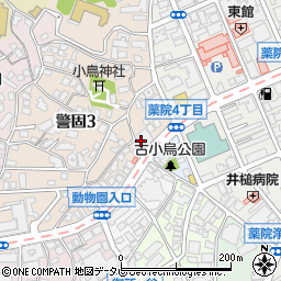 福岡県福岡市中央区警固3丁目1-7周辺の地図