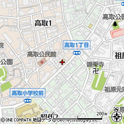 ファミリーマート福岡高取一丁目店周辺の地図