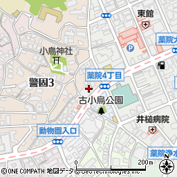 福岡県福岡市中央区警固3丁目1-4周辺の地図