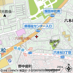 クレアコート六本松プレミアム周辺の地図