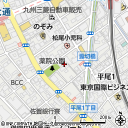 福岡県福岡市中央区薬院3丁目10周辺の地図