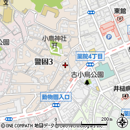 福岡県福岡市中央区警固3丁目2-25周辺の地図