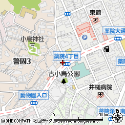 福岡県福岡市中央区警固3丁目1-1周辺の地図