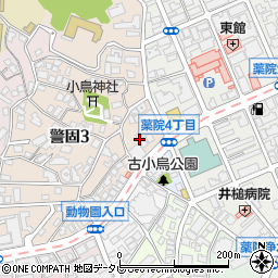 福岡県福岡市中央区警固3丁目1-14周辺の地図