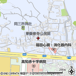 東秦泉寺公民館周辺の地図