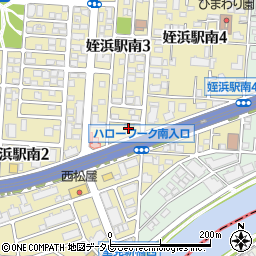 ローソン姪浜インター店周辺の地図